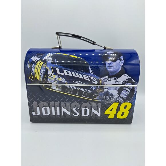 NASCAR Jimmie Johnson #48 Metal Lunchbox Lowes NEW 2007 Vintage Metal. - Picture 4 of 7